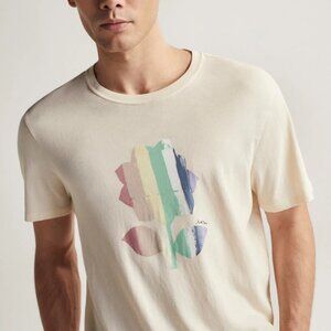ATM Men's XL High Twist Hi Torsion Jersey Crew Neck Tee T Shirt Stucco $125